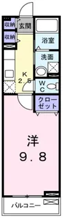 ビッグ ウエスト【1階】の間取り