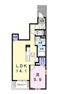 モンターナ Ⅲ番館【1階】の間取り