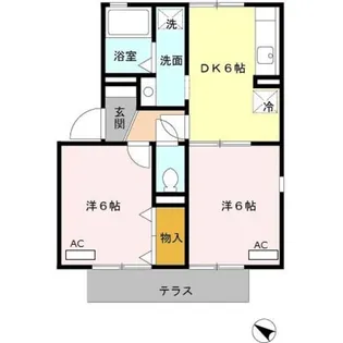 セジュールM【2階】の間取り