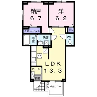スマート ハズ【1階】の間取り
