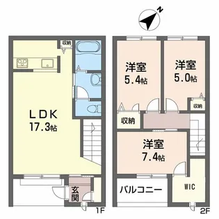 パルモ 末広【1階】の間取り