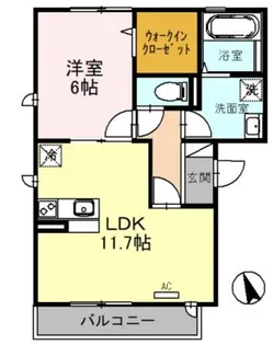 バレンシア【2階】の間取り