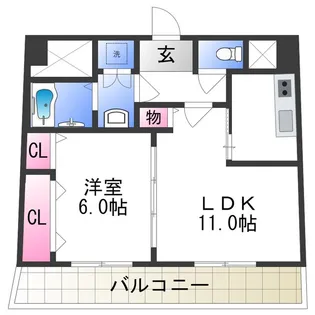 ヴァンティアン【7階】の間取り
