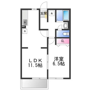 パークハイツ深井【1階】の間取り