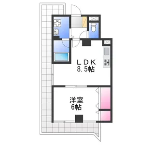 ラ・フォンテ【6階】の間取り