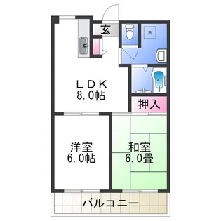セントエルモ高石【4階】の間取り