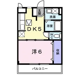 カーサ・フィオーレⅡ【2階】の間取り