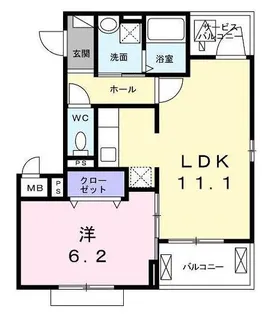 ホームズ豊田 ウエスト【3階】の間取り