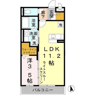 サウスメゾンひまわり【1階】の間取り