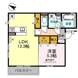 ウエスト ヒルズ【2階】の間取り