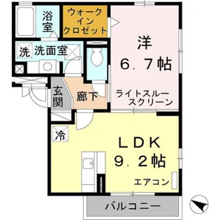 エスト・ファヴォーラ【2階】の間取り