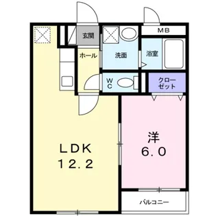 カスカードⅡ【1階】の間取り