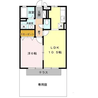 ハウス アム ノルデン【1階】の間取り