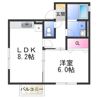 LOHAS本町【2階】の間取り