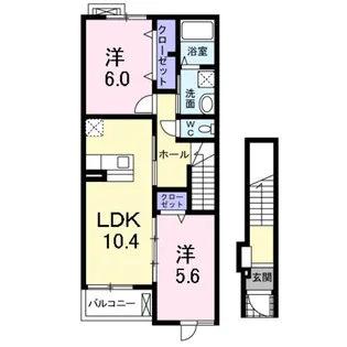 セレノ カーサ【2階】の間取り