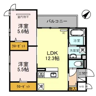 メゾン春日【2階】の間取り