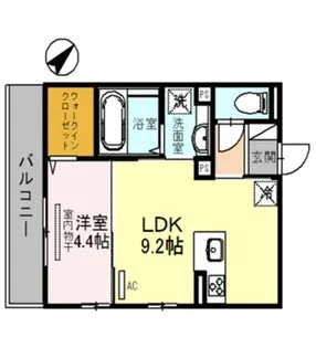デンテ・ディ・レオーネ【3階】の間取り