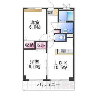 ローレル ハイツ【2階】の間取り