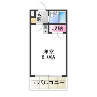 ハイツホワイトヘロン【2階】の間取り