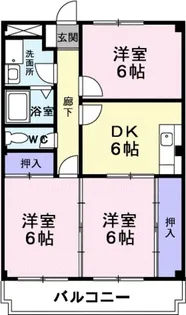 エスポアール Part1【3階】の間取り