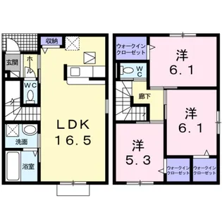 サンレミ壱番館【1階】の間取り