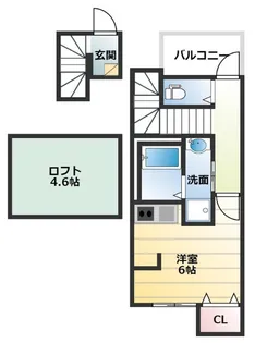 あんしん+浜寺公園町08−5002【2階】の間取り