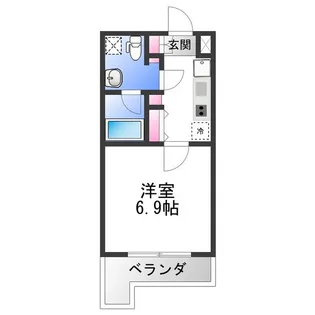 プロスパーハイツ深井【2階】の間取り