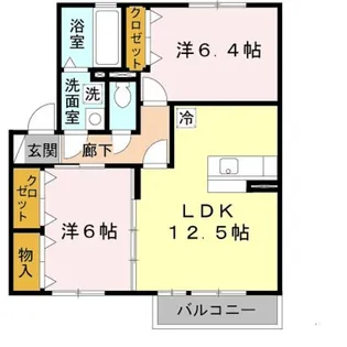 サンセールS【2階】の間取り