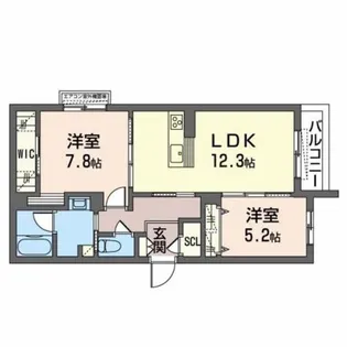 southern Lino【3階】の間取り