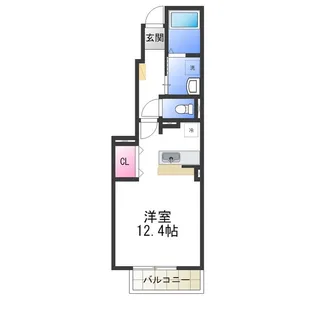 クリスタルブライト【1階】の間取り