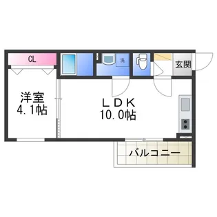 F+style浜寺石津町西1号館【1階】の間取り