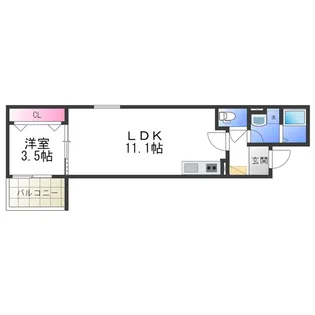 F+style浜寺石津町西1号館【1階】の間取り