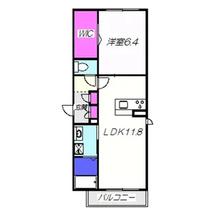 シャーメゾンオーク【1階】の間取り