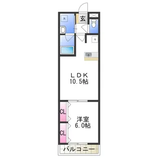 アンジェリーク府中【2階】の間取り