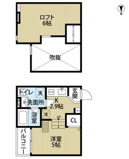 シャンティ北余部【2階】の間取り