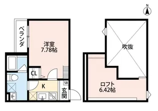 ケイティハイツ4【1階】の間取り
