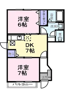 ティンカーベルハイム【1階】の間取り