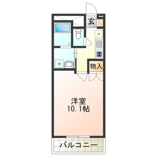 アンプルールフェールフォルス【1階】の間取り