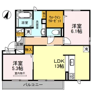 マーベラス【1階】の間取り