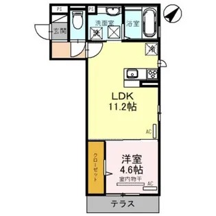 Trefle【1階】の間取り