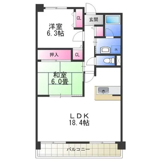 グランドゥール光明池【2階】の間取り
