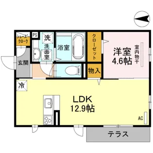 コンフォートキューブ【3階】の間取り