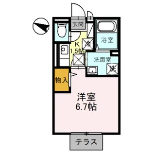 ルミエール船尾【1階】の間取り