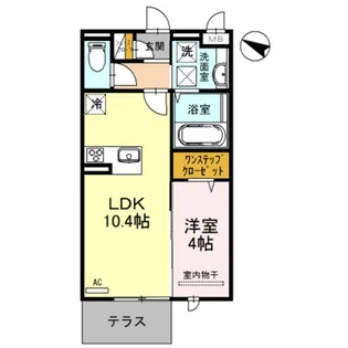 フロレゾン【1階】の間取り