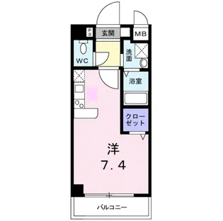 アウローラ冨士【2階】の間取り