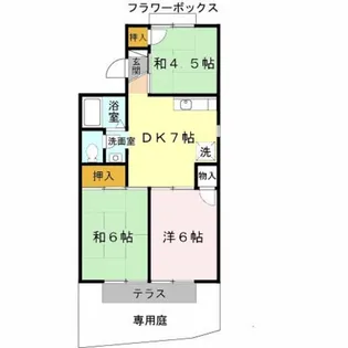カサ・デ・ソル【1階】の間取り