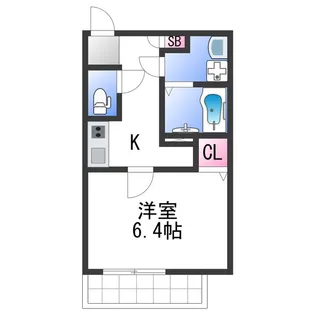 ジーメゾン高石加茂【3階】の間取り