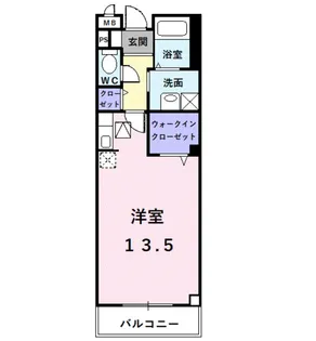 シェアー・ウエスト【1階】の間取り