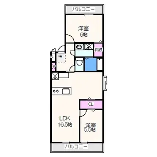 ロイヤルハイツジェミニ【2階】の間取り