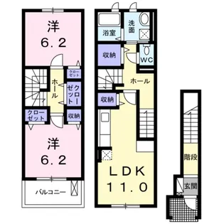 Jubilee House【2階】の間取り